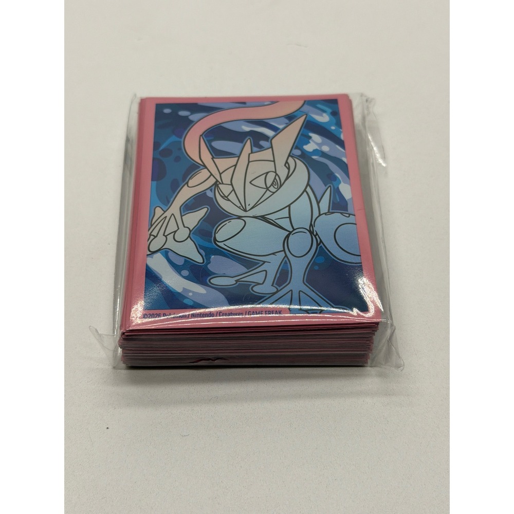 Pokemon Center Greninja Card Sleeves 65 Count Pink Blue Standard TCG
